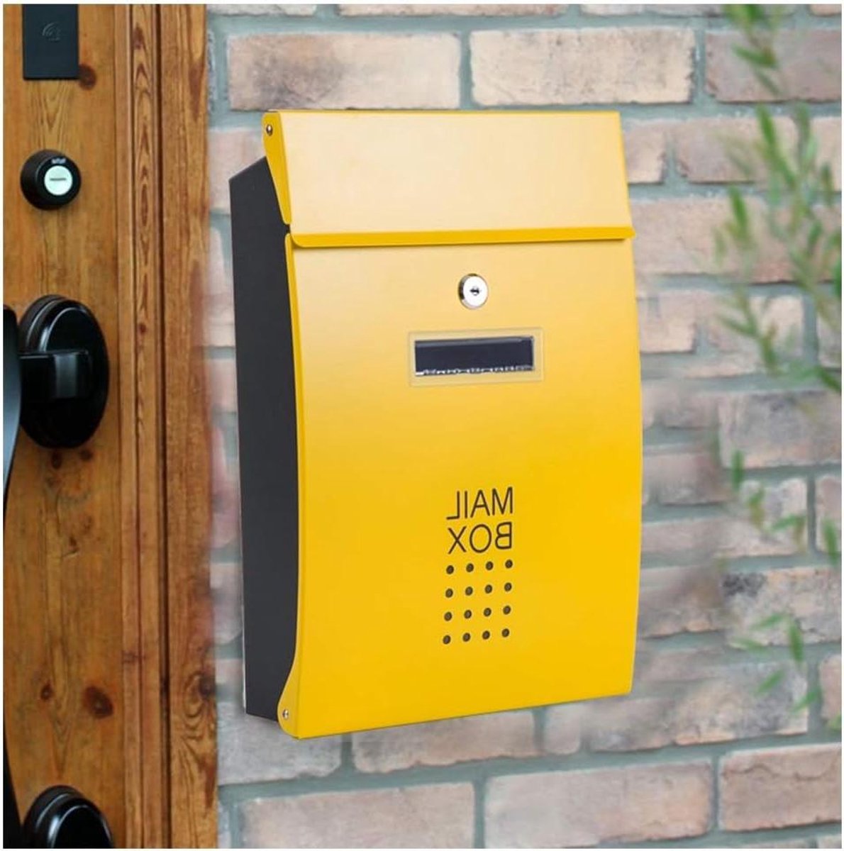 Rvs Brievenbus Wall Mount Brievenbus met Slot voor Outdoor Europese Villa Regendichte Postbus Muur gemonteerde Brievendoos.