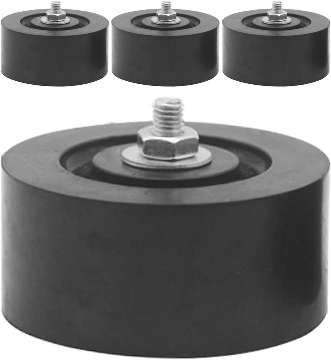 Anti-trillingspads - Schokdempers - Apparaten Stabiliseren - Geluidsisolerend - 4 Stuks - Zwart