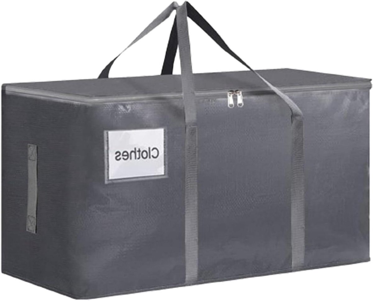 Heavy Duty verhuiszakken, extra grote verhuisopslag, opbergorganizer voor bewegende bakken met ritsen en handgrepen, grote opbergdozen voor opslag, camping, alternatief voor verhuisdoos