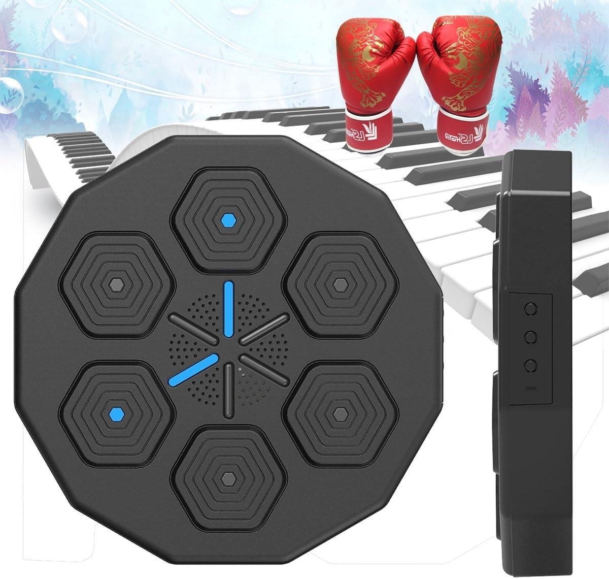 Muziek Boksmachine - Wand Boksdoel - Thuis Fitness - Bluetooth Connectiviteit - 40 x 40 cm - Zwart