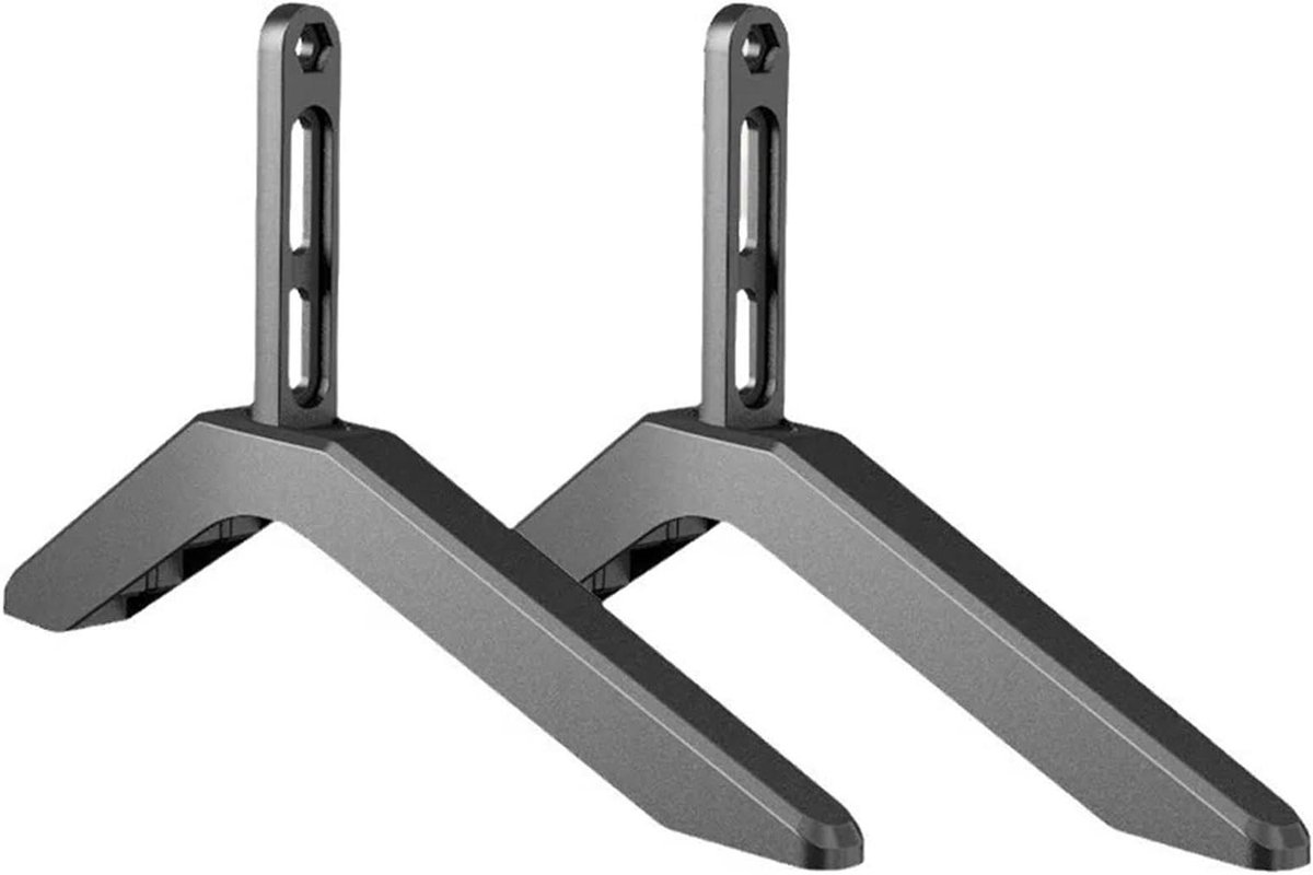 TV Stand Voeten - Universele Basis - TV Plaatsen - Verstelbare Gatafstand - 24 cm Lengte - Zwart