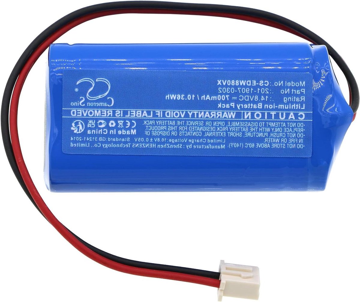 Reserve Batterij - Oplaadbare Accu - Reiniging Apparaat - Li-ion Technologie - 700mAh - Blauw