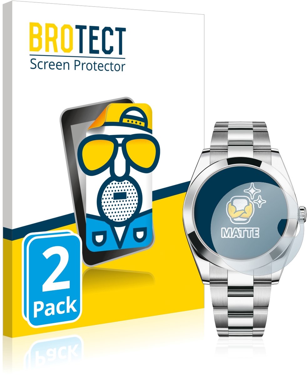 BROTECT - Screenprotector voor Rolex Datejust 41 - Folie Beschermfolie matte 2 Stuks