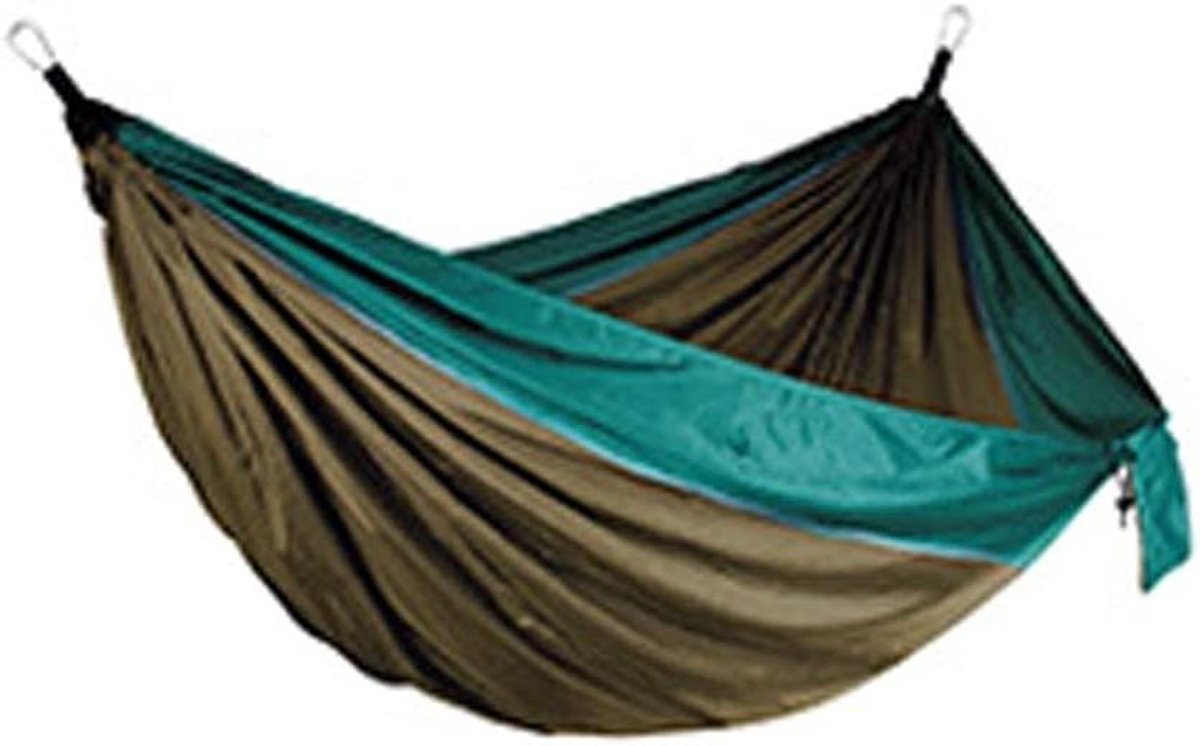 Outdoor Hangmat - Reishangmat - Kamperen en wandelen - Boomvriendelijke riemen - 270x140 cm - Tweekleurig gestikt