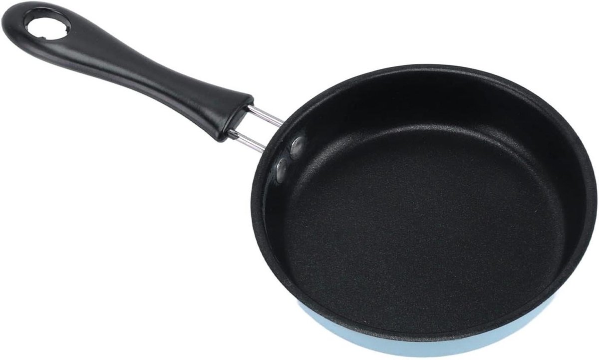 Mini Koekenpan - Eierpan Koekenpan - Ontbijt Maken - Non-stick Coating - 12 cm - Blauw