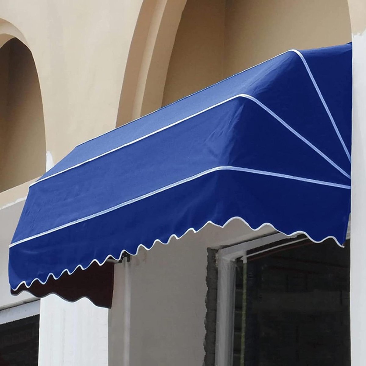 Deur Luifel - Terras Overkapping - Buiten Beschermen - Waterdichte Stof - 110x60cm - Blauw