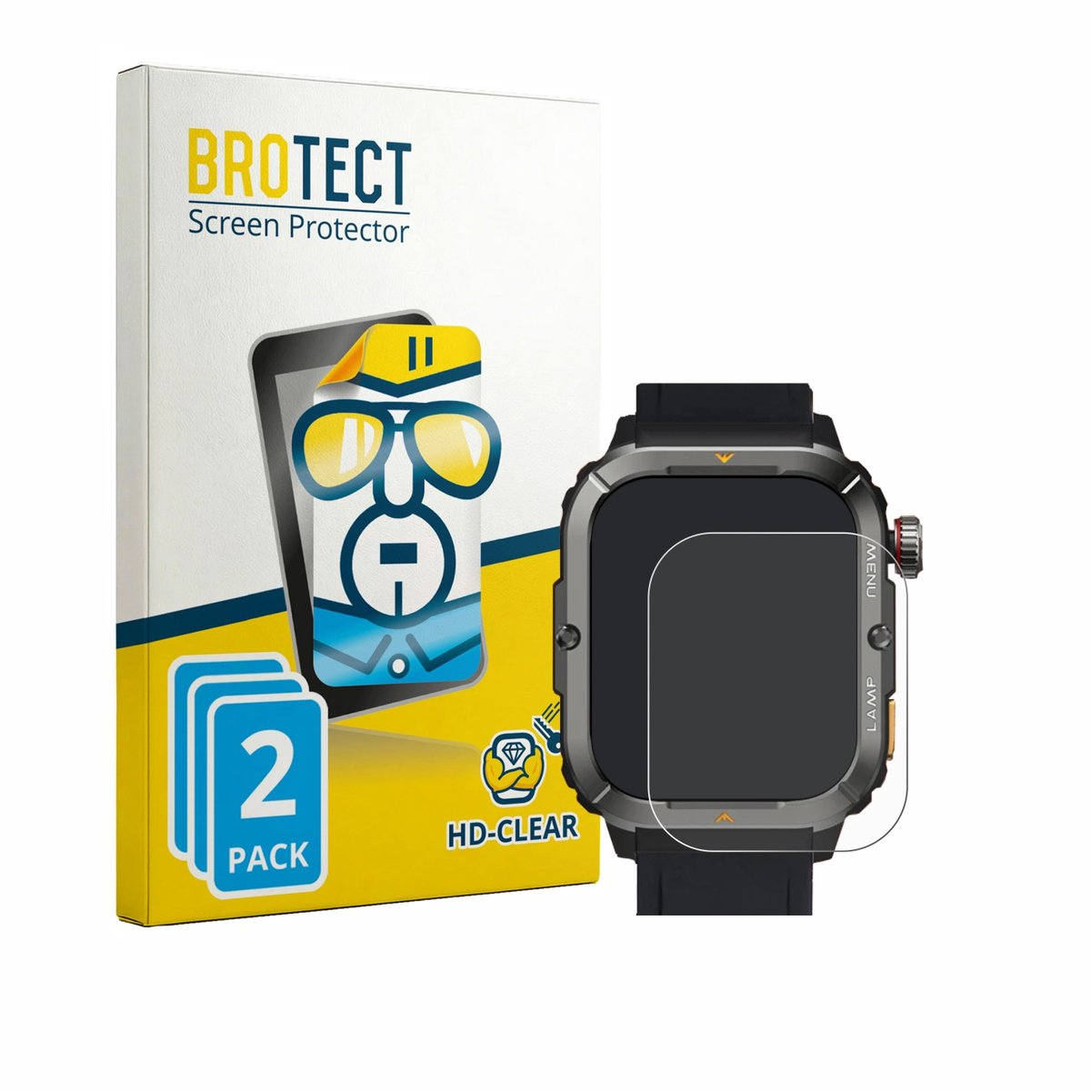 BROTECT - Screenprotector voor AGM Legion 3 - Folie Beschermfolie transparant 2 Stuks