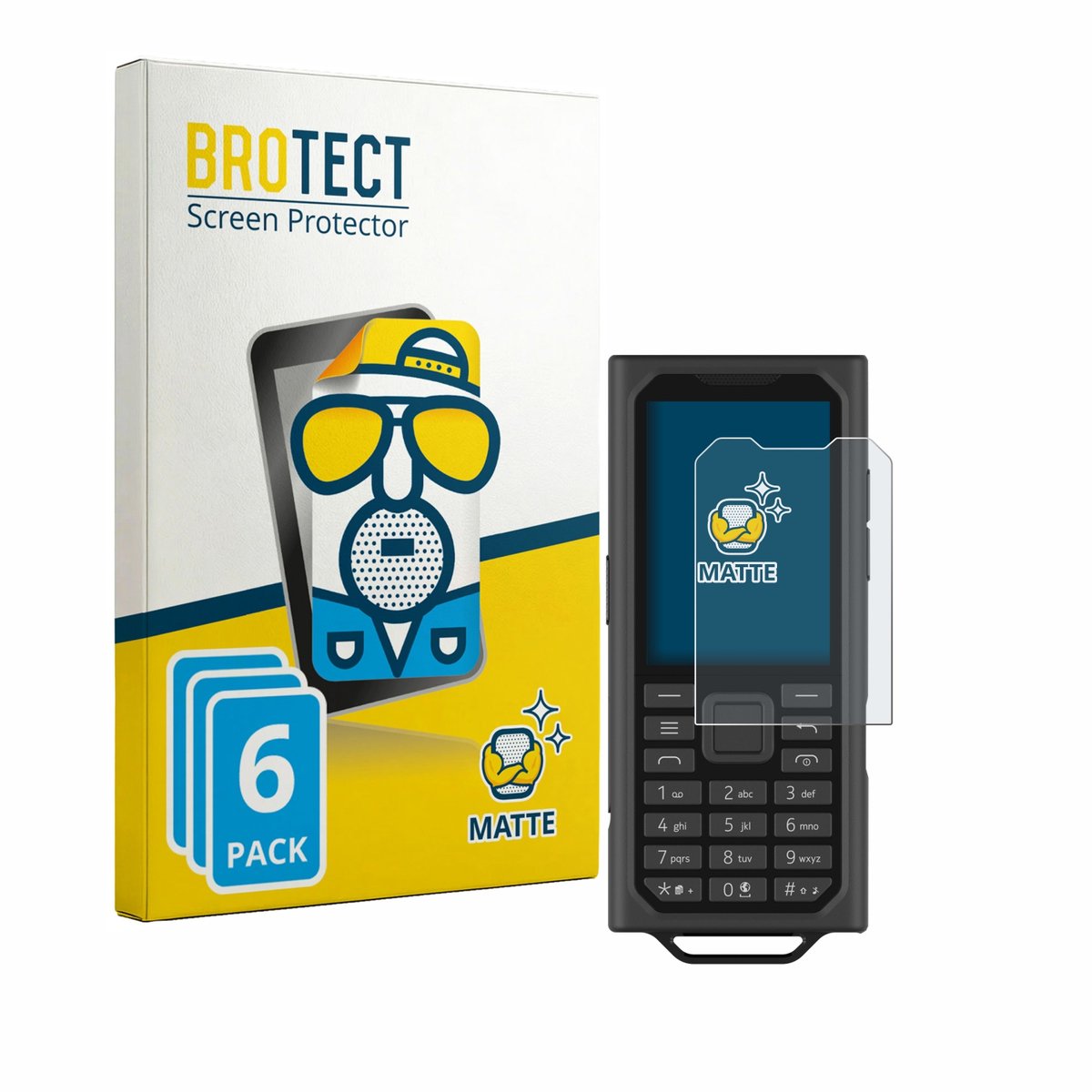 BROTECT - Screenprotector voor HMD Terra M - Folie Beschermfolie matte 6 Stuks