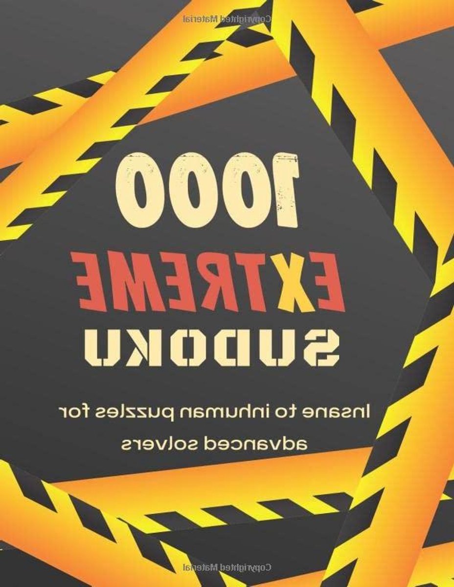 Sudoku Boek - Logische Puzzels - Hersentraining - 1000 Extreme Puzzels - A4 Formaat - Niet gespecificeerd