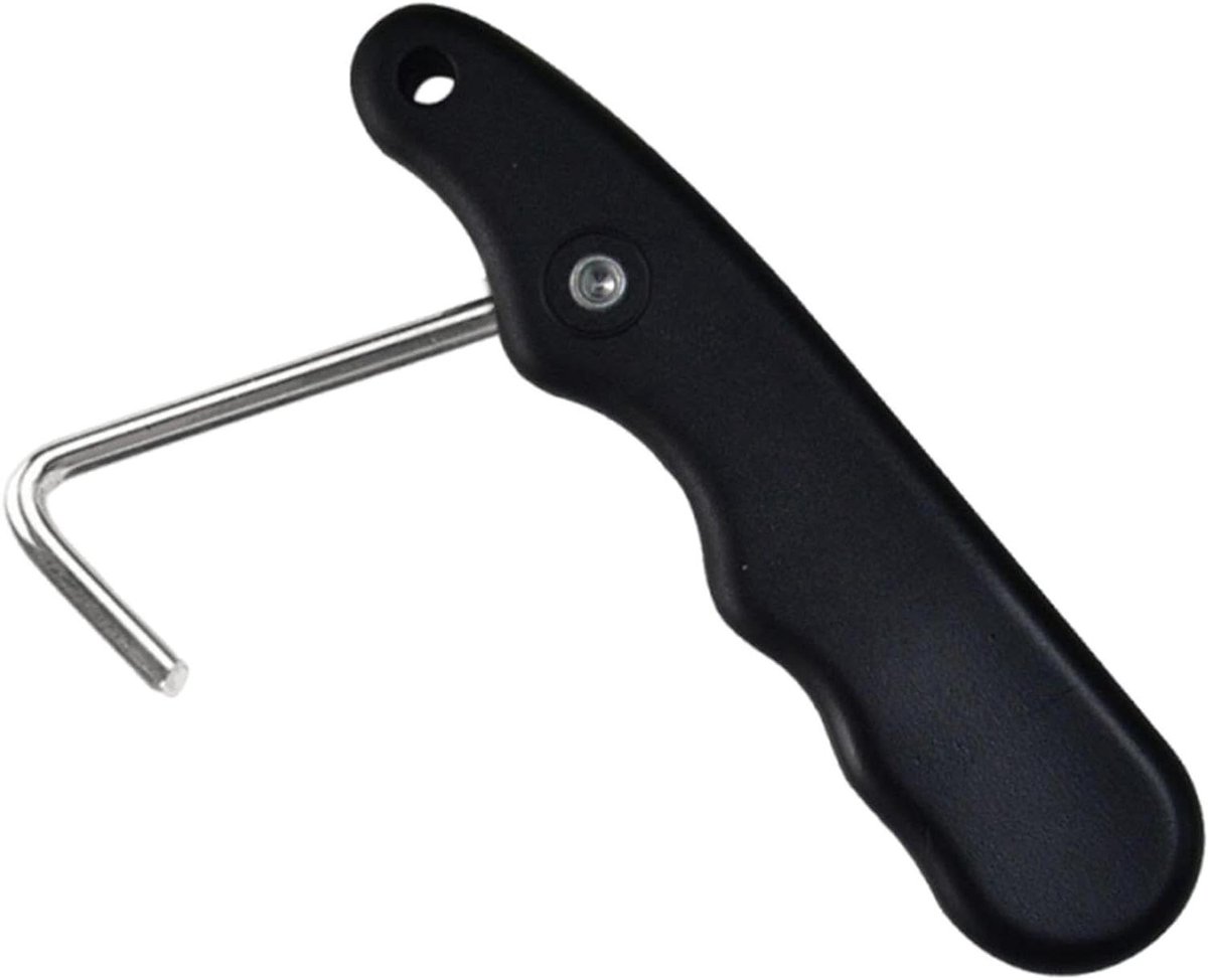 Schoenveter Spanner - Schoen Trekker - Schaatsen Aantrekken - Inklapbaar Handvat - 9.5 cm - Zwart
