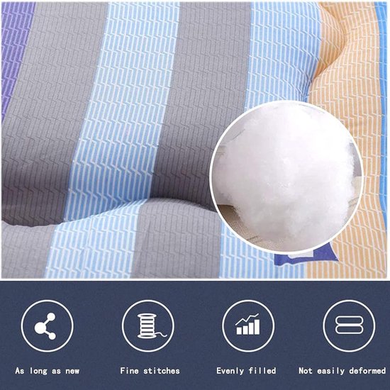 Japanse Futon Matras - Rolbare Slaapmat - Gasten Laten Slapen - Ademende Katoenen Top - 3cm Dik - I — afbeelding 2