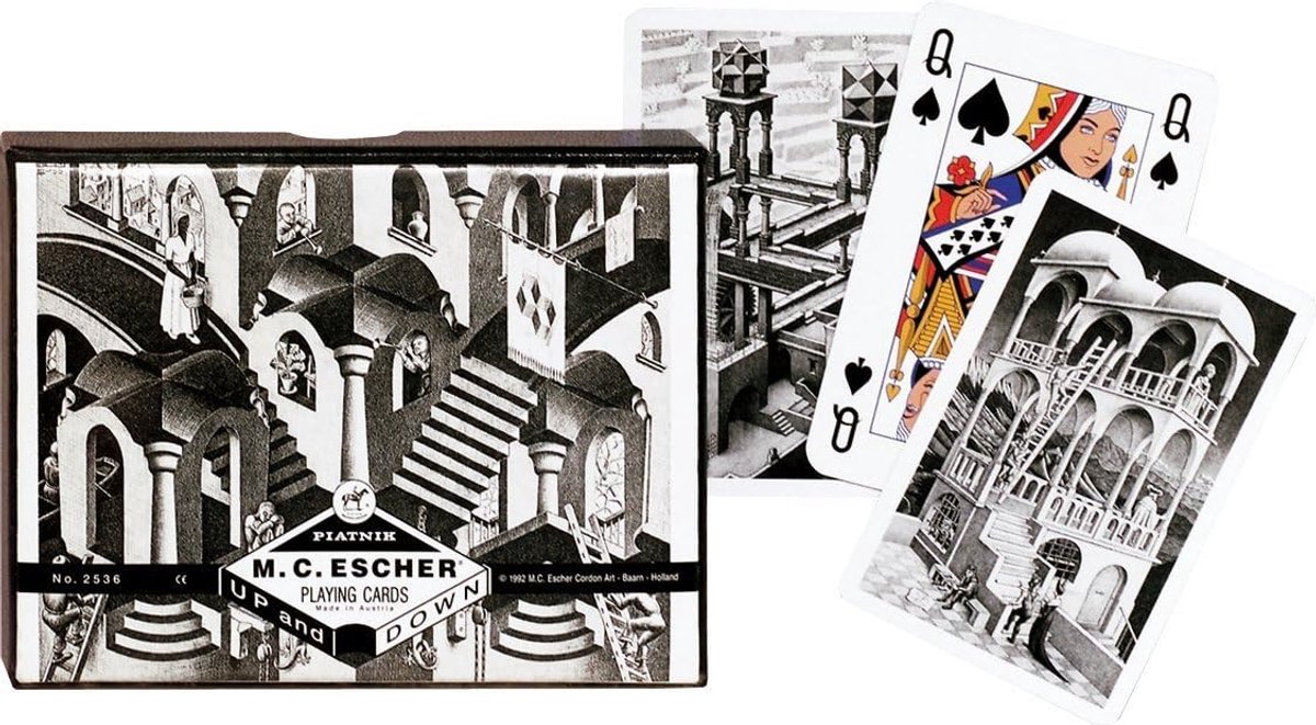Piatnik Escher Up & Down Speelkaarten - Double Deck