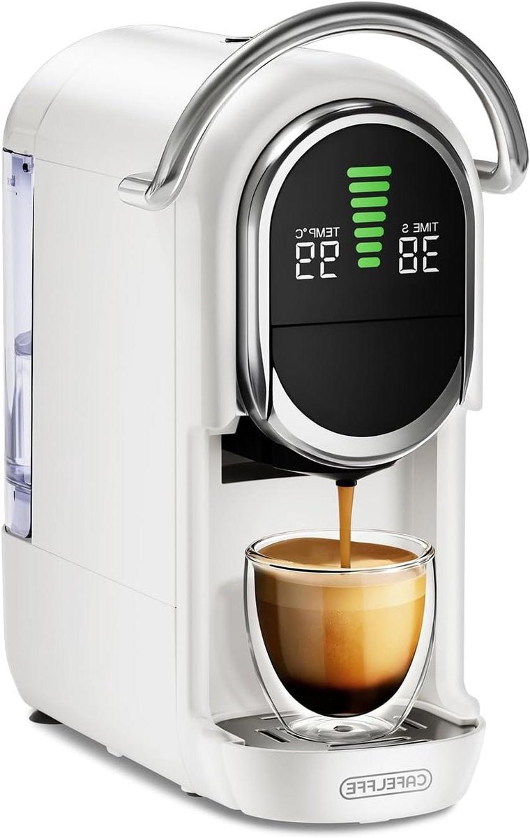 Koffiezetapparaat Espressomachine Thuis barista 4-in-1 functie 1.1L tank Grijs