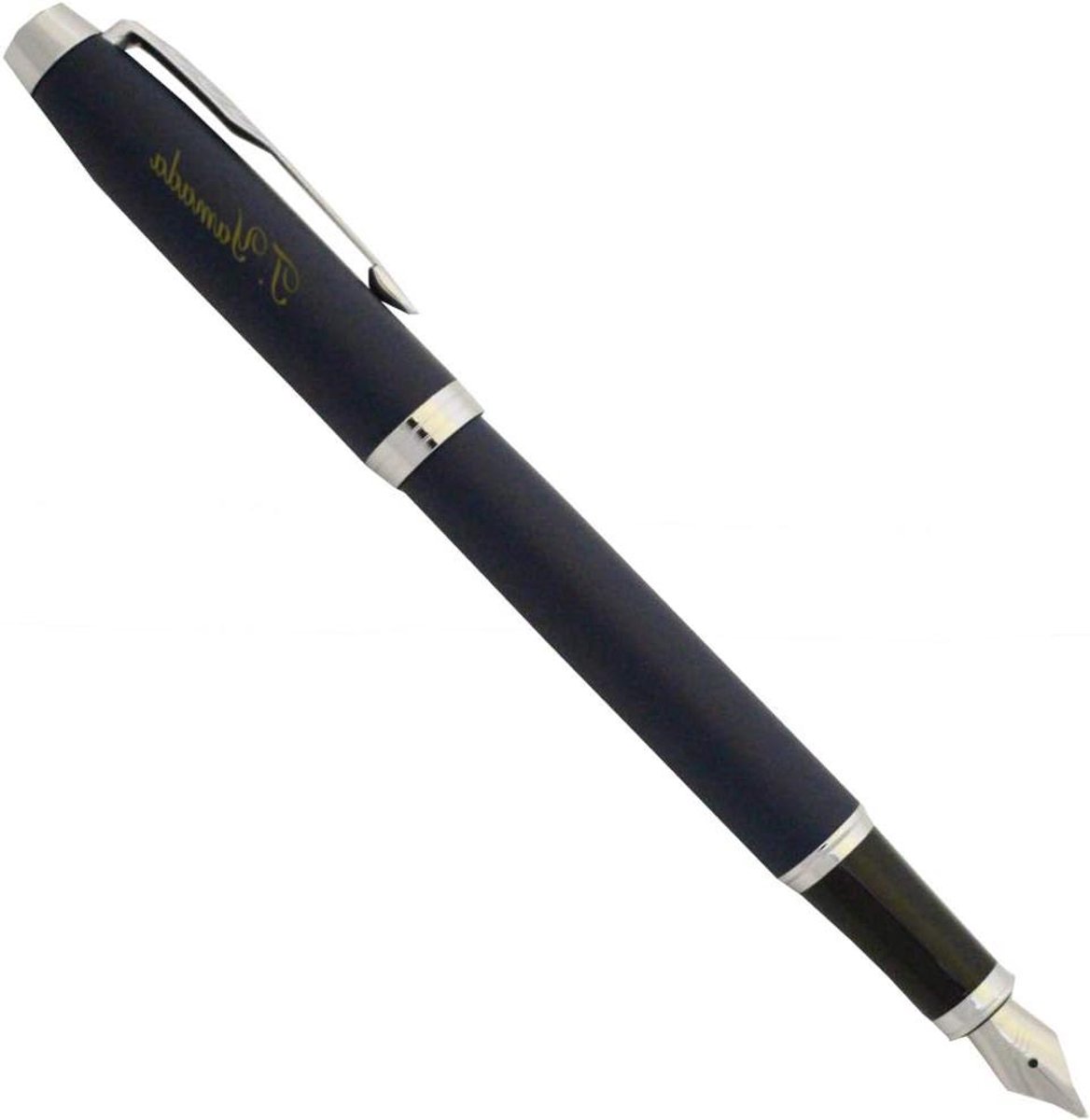 Gepersonaliseerde Vulpen - Schrijfinstrument Fijn - Mooie Brieven Schrijven - Met Gravure Mogelijk - 136 mm Opgelegd - Koninklijk Blauw