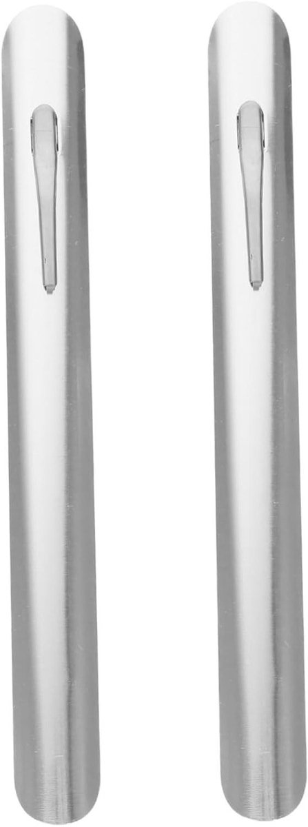 Kruimelschraper RVS - Tafelveger Kruimels - Snel Opruimen - Met Clip - 15 cm - Zilver