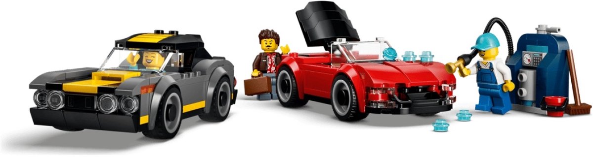 LEGO City Autowasstraat Auto Bouwpakket voor Kinderen Vanaf 6 Jaar 60497 — afbeelding 12