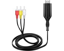 aladdien - HDMI Naar Converter - AV Naar HDMI Adapter - Ondersteunt 4K 30hz - Geschikt voor TV Stick en Monitor - Audio Video Converter - Voor Oude ..