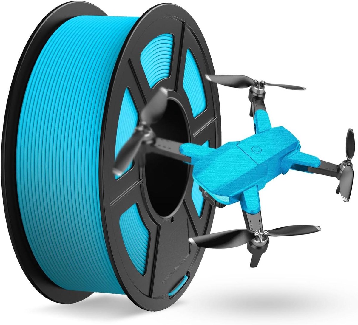 3D Printer Filament - PETG Materiaal - Snel Printen - Mat Uiterlijk - 11 kg Spoel - Hemelsblauw