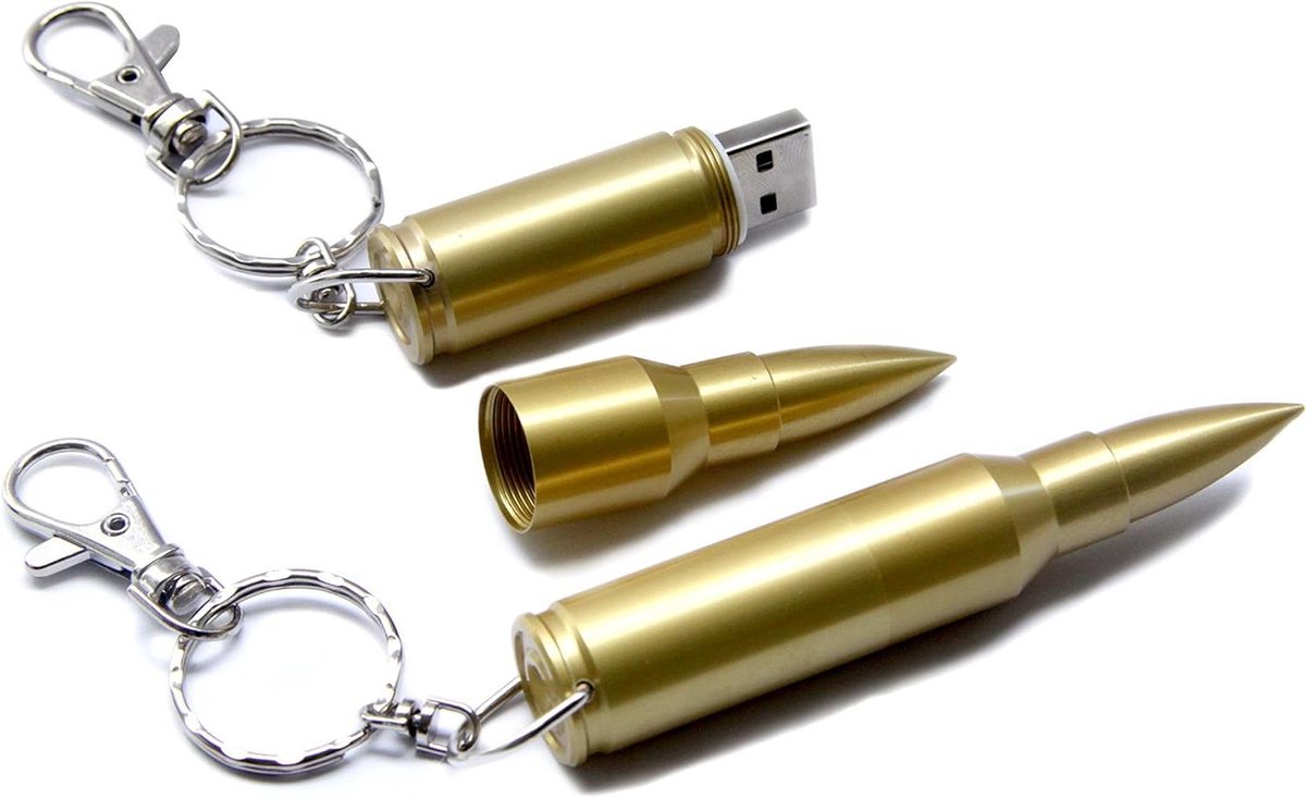 Geheugenstick Patroon - USB stick - Data opslaan - Uniek ontwerp - 16 GB - Goud