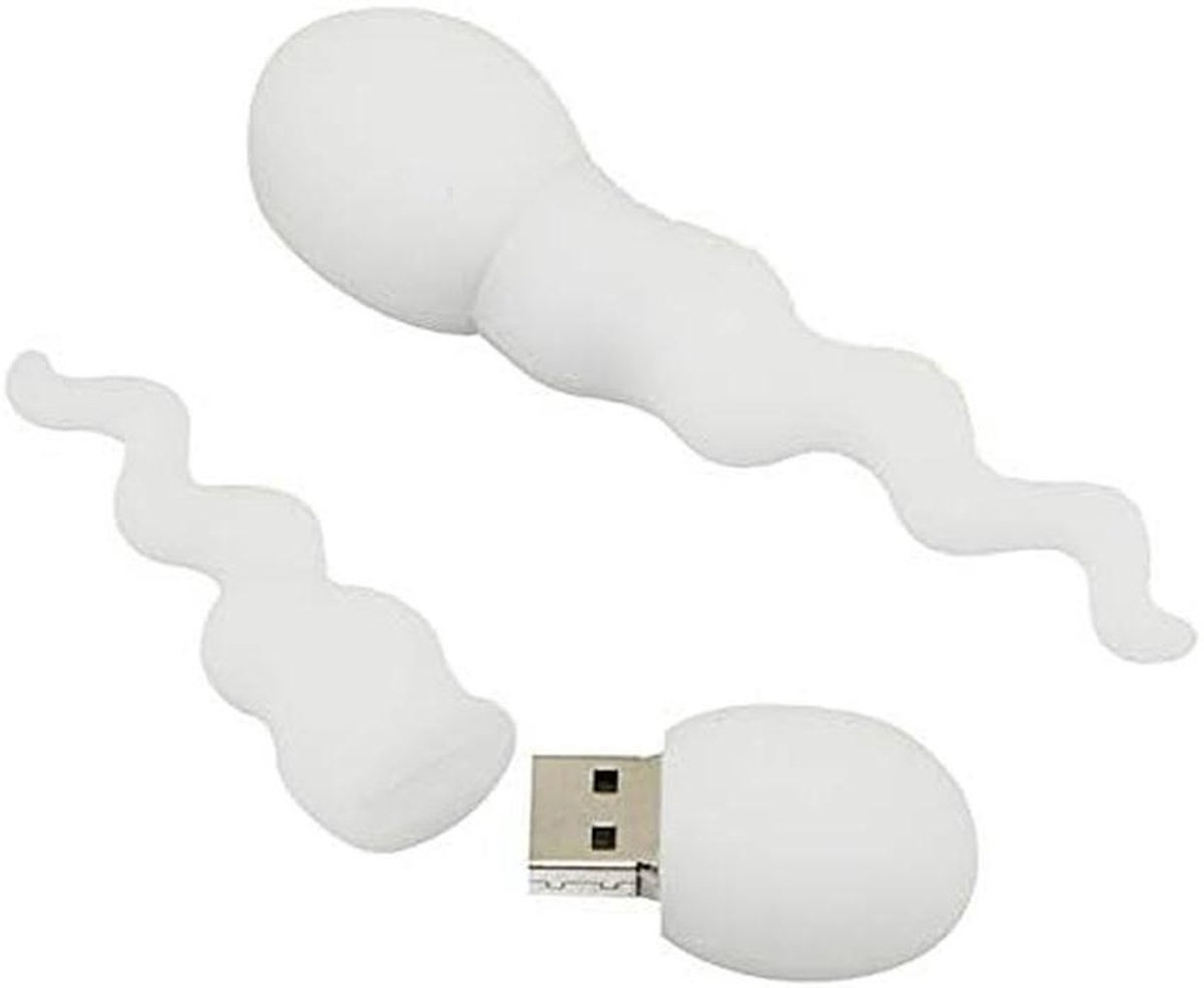 USB Stick - Geheugenstick Opslag - Bestanden Opslaan - Uniek Vormgegeven - 8 GB - Wit