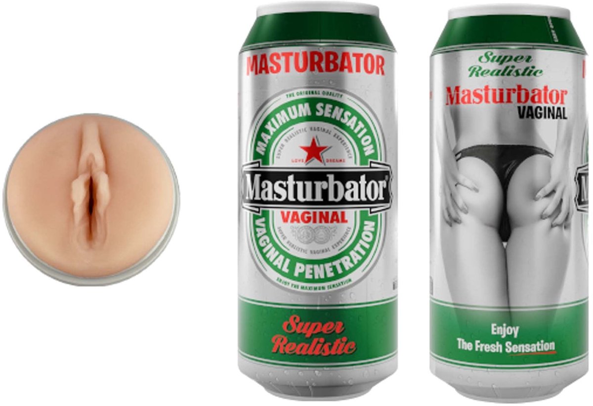 ALIVE - MALE MASTURBATOR VAGINA BIERBLIK | MANNEN MASTURBATOR | SEKSSPEELTJES VOOR MANNEN | SEX TOYS FOR MAN | MASTURBATOR FOR MAN