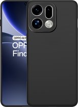 Just in Case hoesje geschikt voor Oppo Find X9 Hoesje Siliconen - Flexibele Case - Zwart