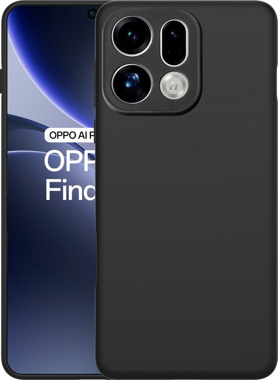 Just in case Soft Design Oppo Find X9 Back Cover Zwart