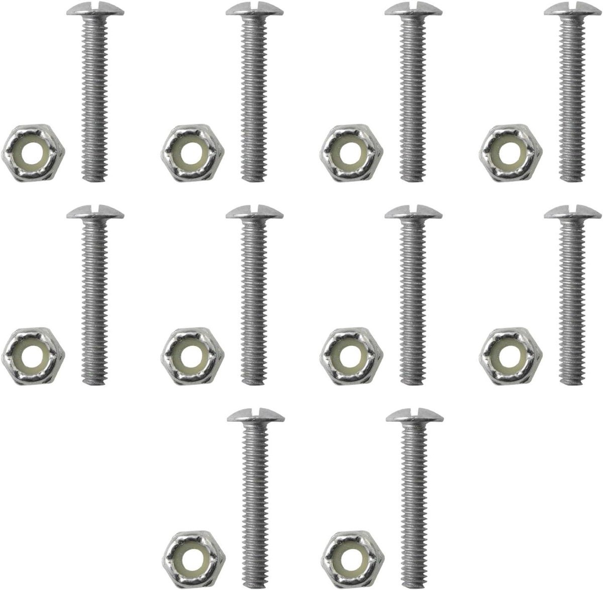 Reparatie Kit - Tafelvoetbal Schroeven - Tafelvoetbal Spel - Metaal Materiaal - 10 Sets - Zilver