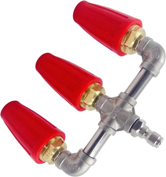 Draaibare spuitmonden - Driedubbele turbine, snelkoppeling, voor tuin van Merkloos	 — afbeelding 5