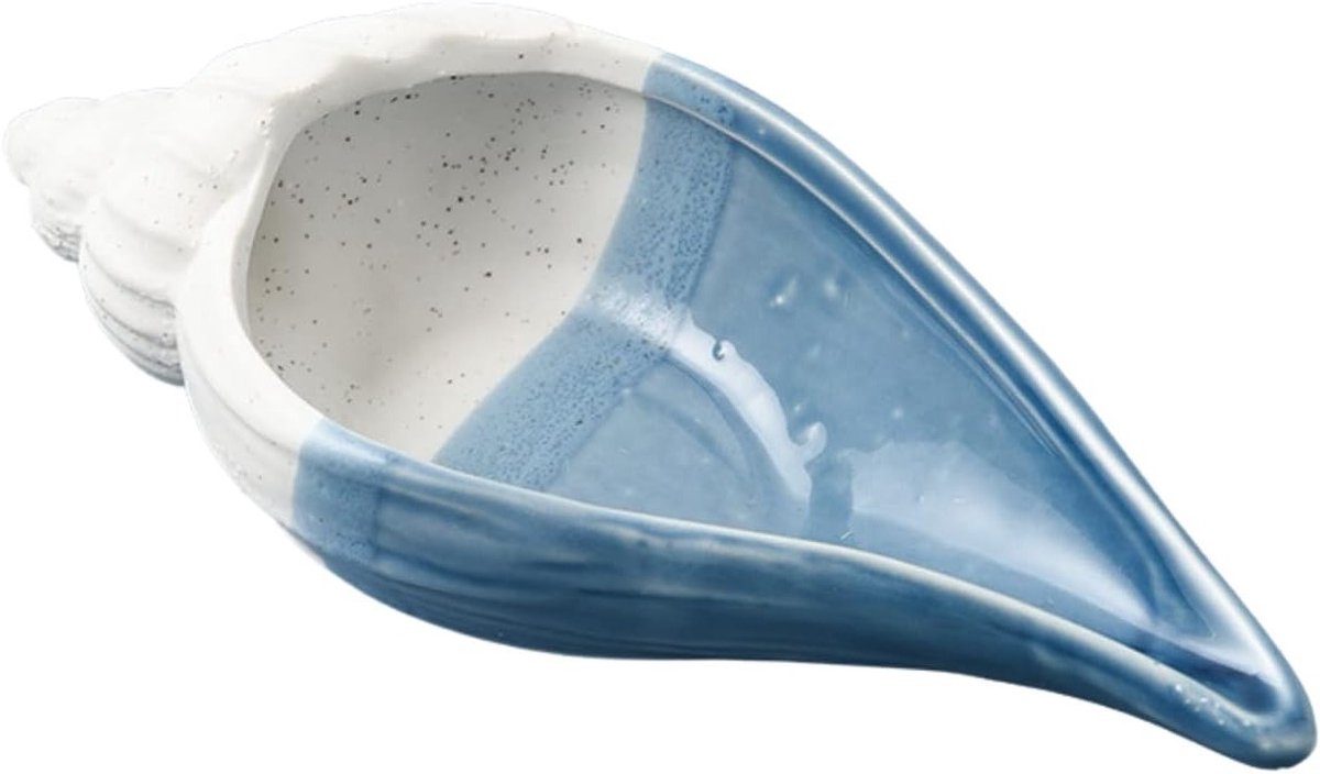 Creatieve Schelpenschotel in Blauw, Ocean Style Sieradenhouder voor Oorbellen en Snoep, Perfect voor Nordic Interieur en Feestdecoratie