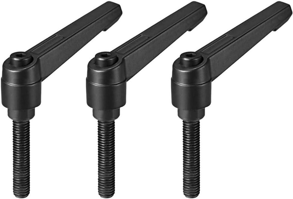 Verstelbare Klemhendels - Vergrendelbouten Handvat - Machine Montage - Snel Ontgrendel Mechanisme - M8 x 40 mm - Zwart