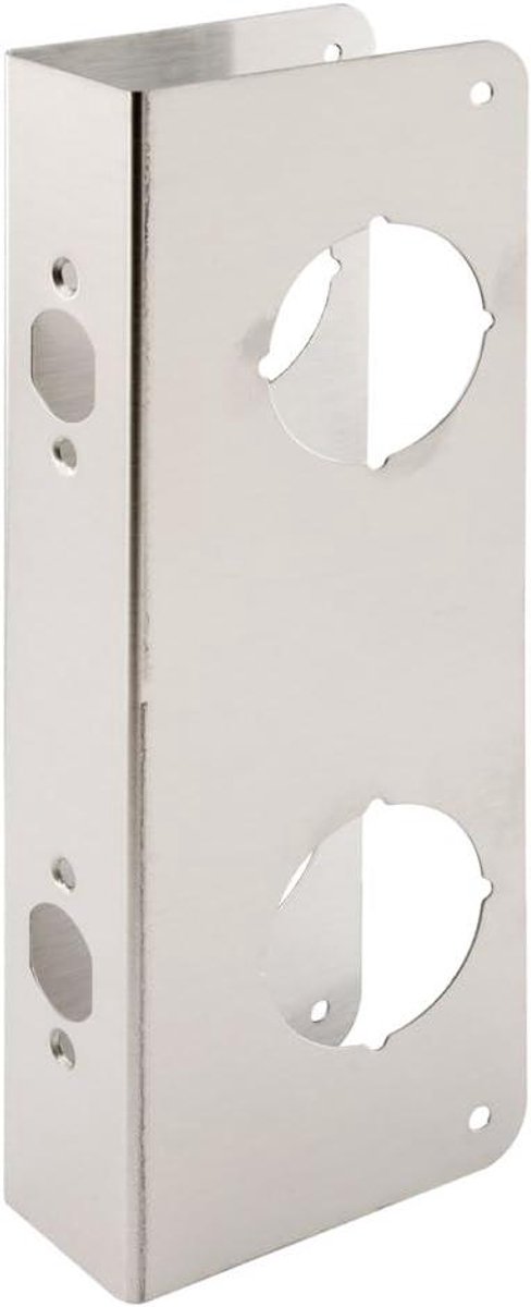 Deur Versterker - Sluitplaat - Forced Entry Preventie - Roestvrij Staal Constructie - 5-1/2 inch. Centra - Zilverkleurig