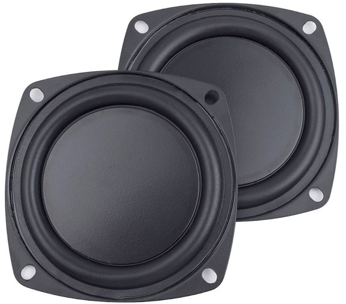 Set van 2 stuks 3-inch subwoofermembranen van ijzerrubber, trillingsmembraan, vervangende passieve radiatorfolie, geschikt Geschikt voor subwoofers en doe-het-zelf audio-reparaties.