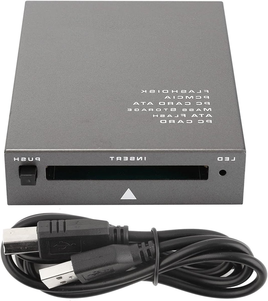 Kaartlezer - PCMCIA lezer - Geheugen uitlezen - Plug and Play - 20 GB capaciteit - Zilver