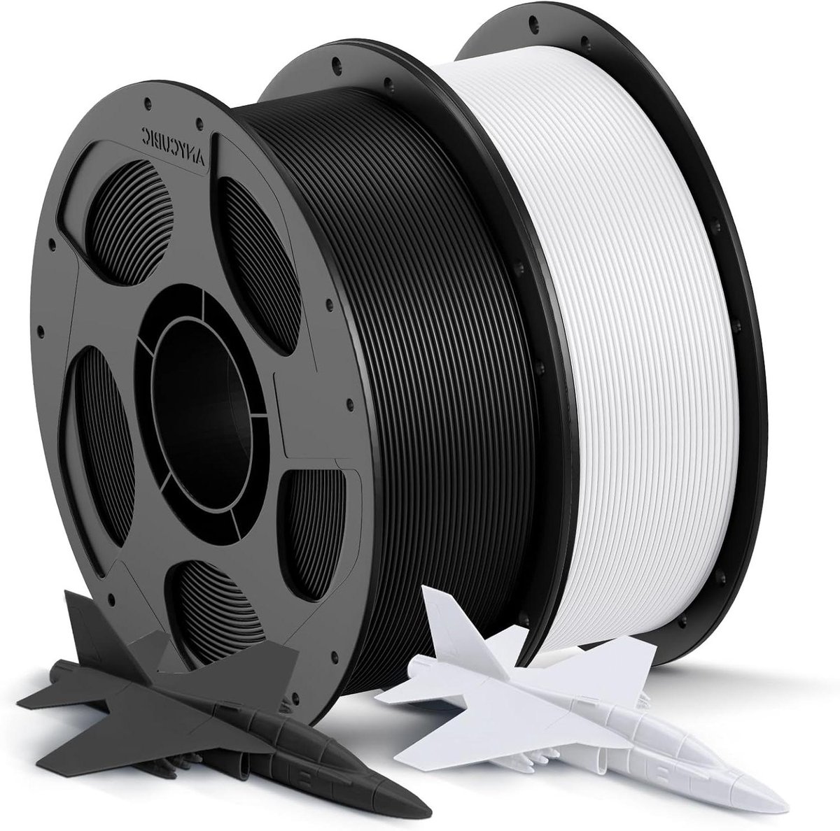 3D Printer Filament - PLA Navulkit - Snel Printen - Intelligent Printen - 2 kg - Zwart Wit