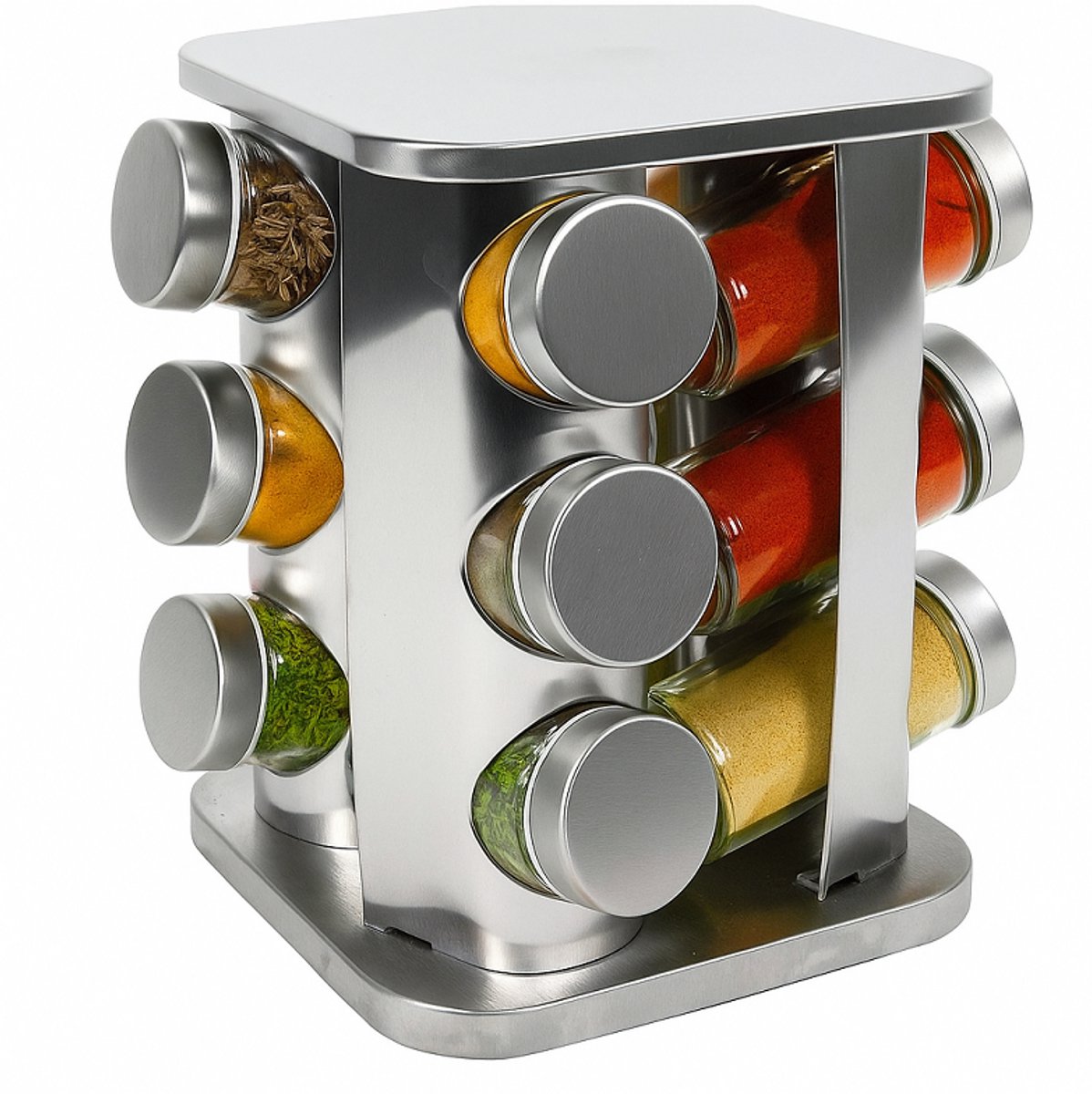 Cookinglife Kruidenrek RVS Draaibaar 12-Delig
