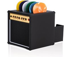 Gitaar Plectrumhouder - Plectrum Box - Met Lade - Plectrum Organizer - Vintage Versterker Design - Display Case - Geschikt voor 6 Plectrums - Opbergdoosje Voor Gitaristen En Muziekliefhebbers - Zwart