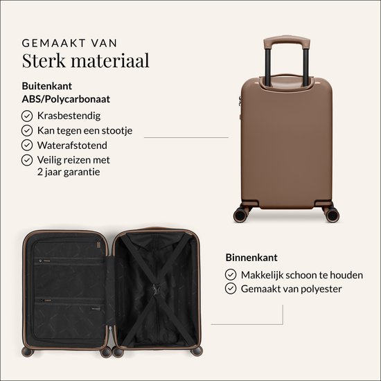 SUITSUIT Handbagage Koffer 55x35x20 cm - Koffer - Trolley Handbagage - TSA Slot - Reiskoffer - 27L - Caretta - Ginger Snap
