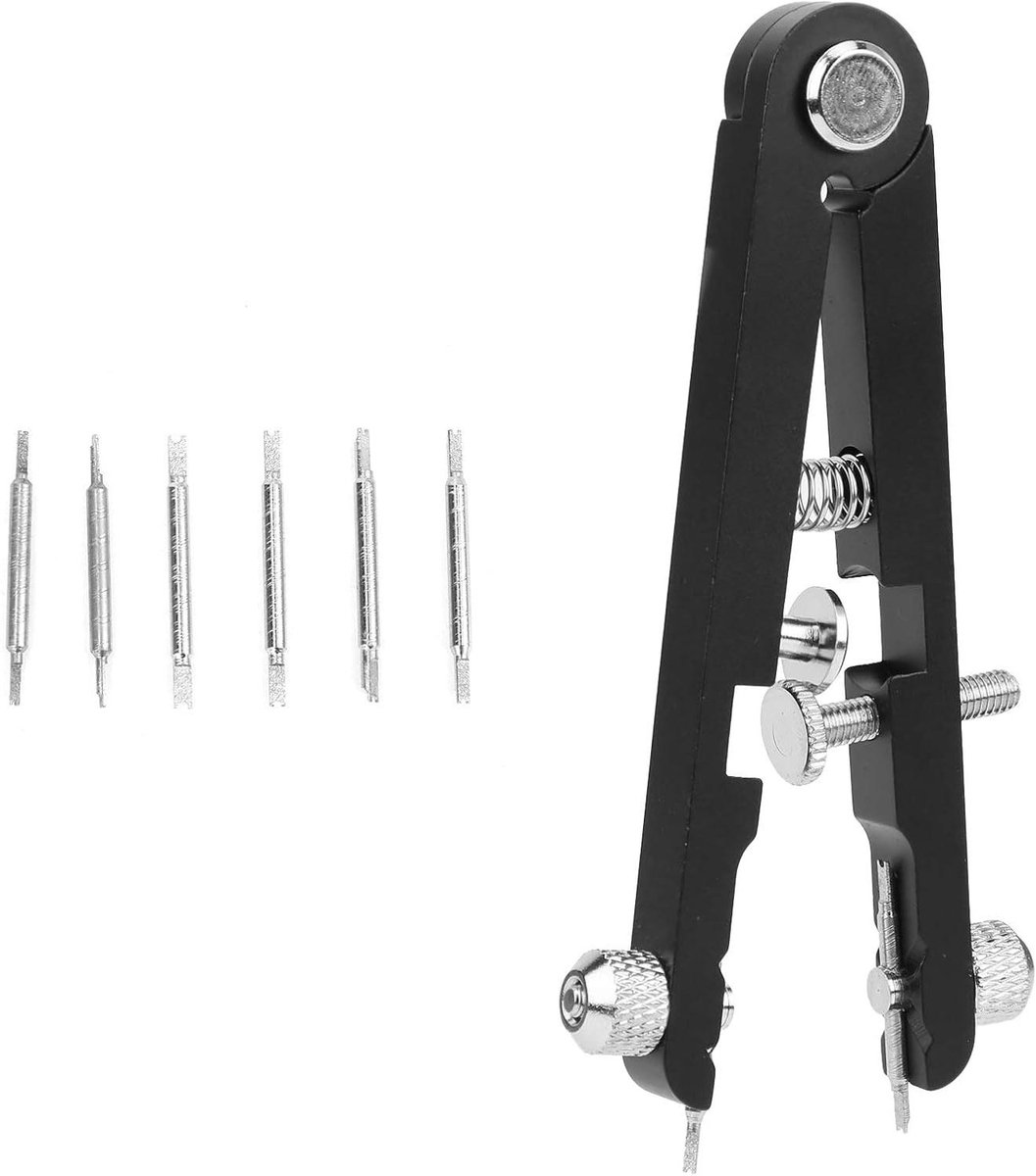 Horloge Band Gereedschap - Veerpen Tang - Horloge Reparatie - Verstelbaar Vergrendelmechanisme - 3 Pin Maten - Zilverkleurig