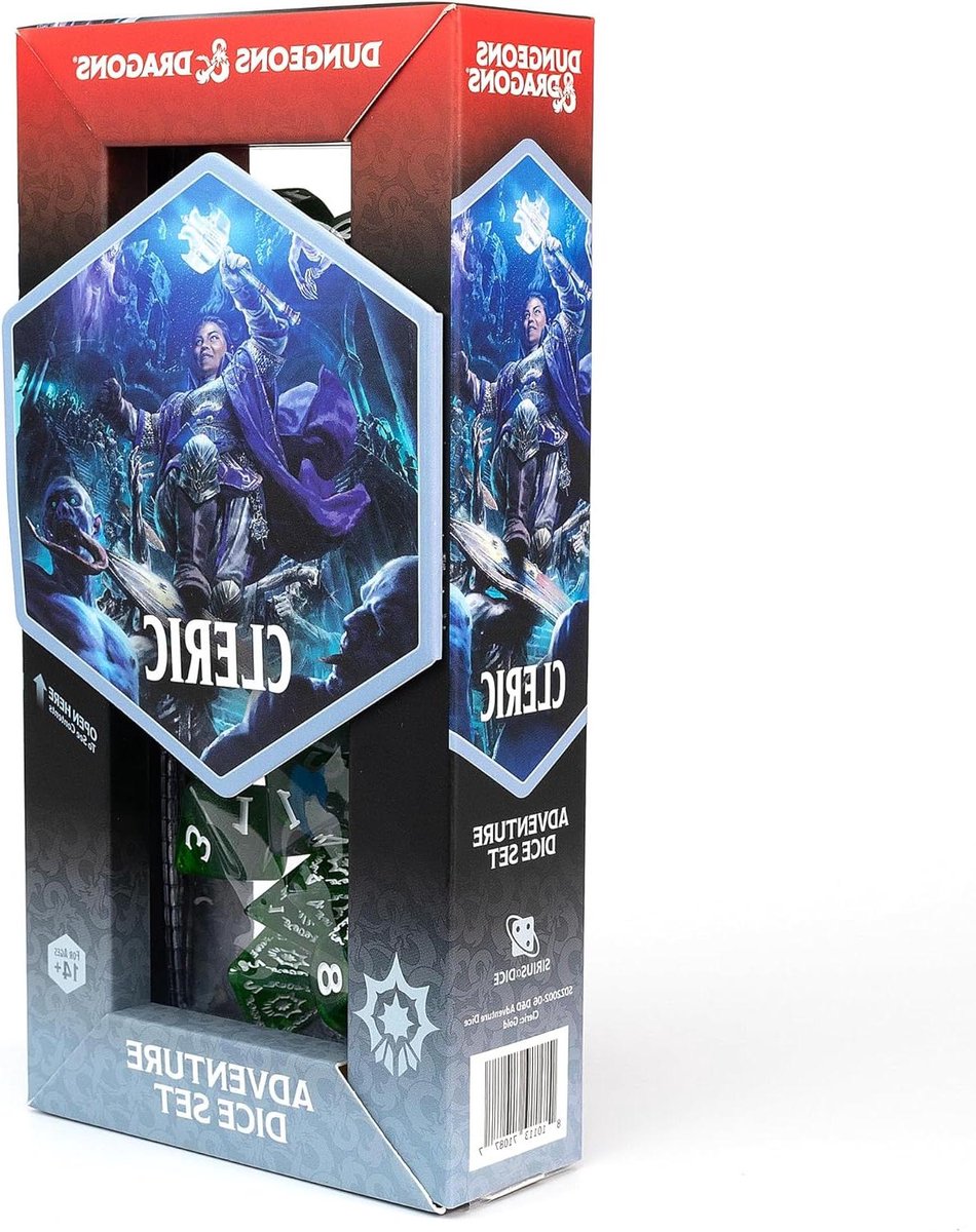 RPG Dobbelstenen Set - Veelvlaks Dobbelstenen - Tafelspel Avonturen - Klasse Iconen 2024 - 15 Delig - Groen