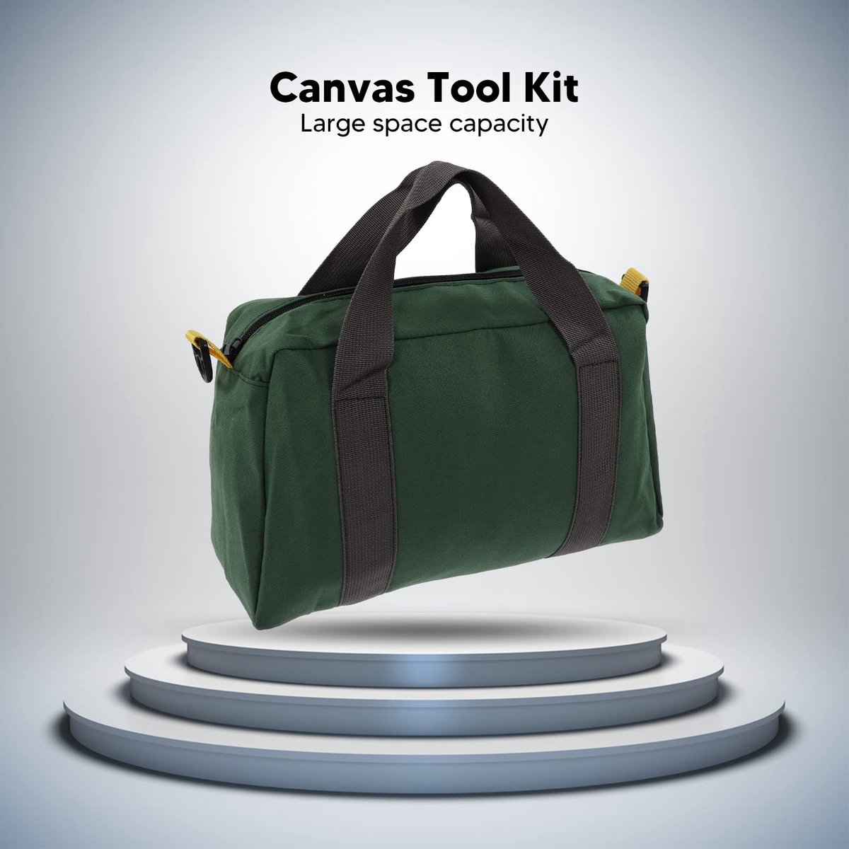 Vt products - Draagbare gereedschapstas - Multifunctionele organizer - Groot canvas - Groen - Waterdichte gereedschapskoffer - Geschikt voor elektrici
