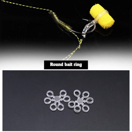 Allecto - 300 Stuks Pellet Aas Bands - Elastische Bands - Transparant - Karper Vissen Accessoires - Haar Rigs Haken - Voor Aas van 2-10 mm van Allecto — afbeelding 5