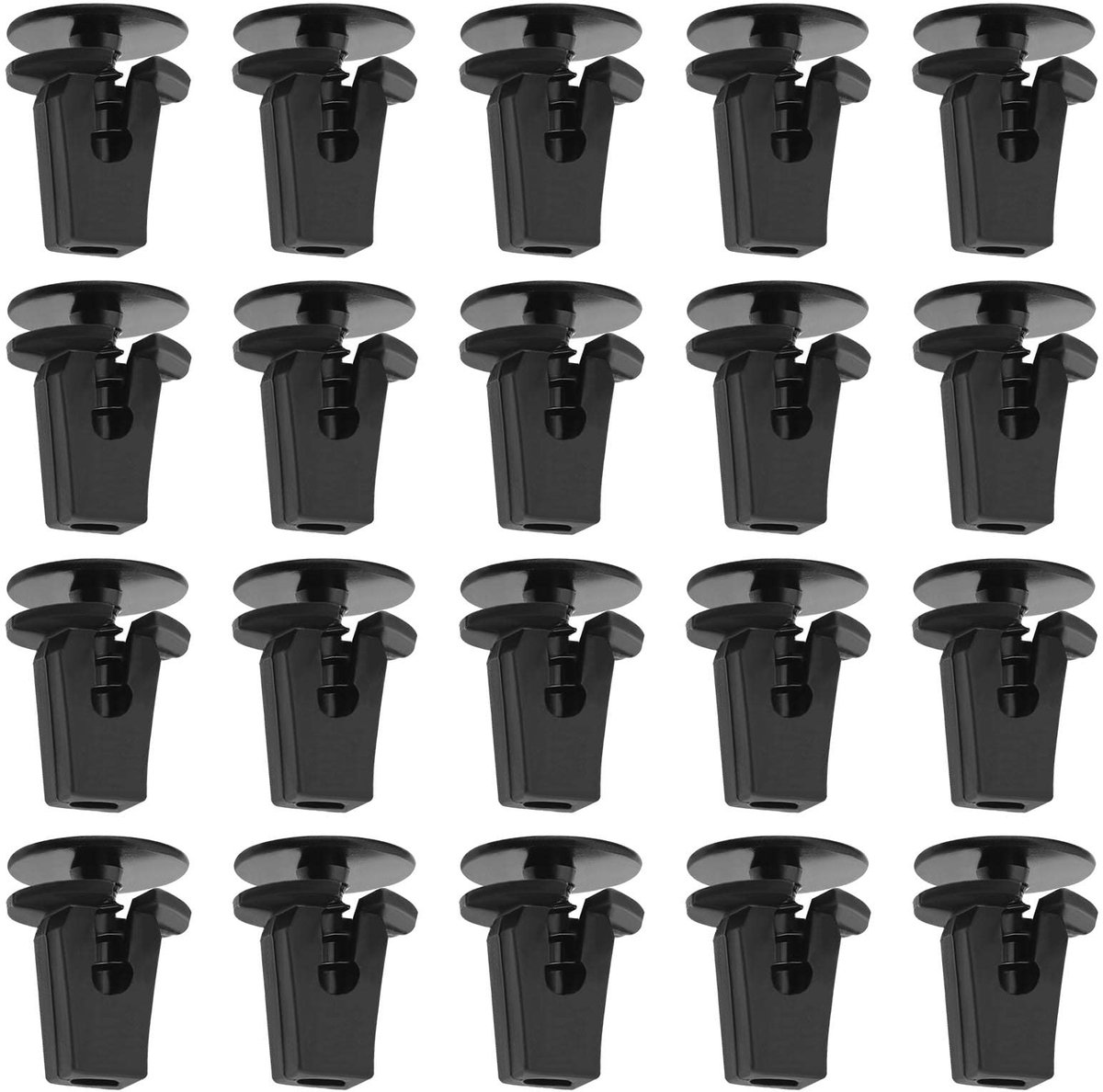 aladdien - Wielboog Torx Schroef - Bevestigingsclips Set - Zwart - Uitzetmoeren - Perfect voor Audi en Volkswagen - 20 Stuks
