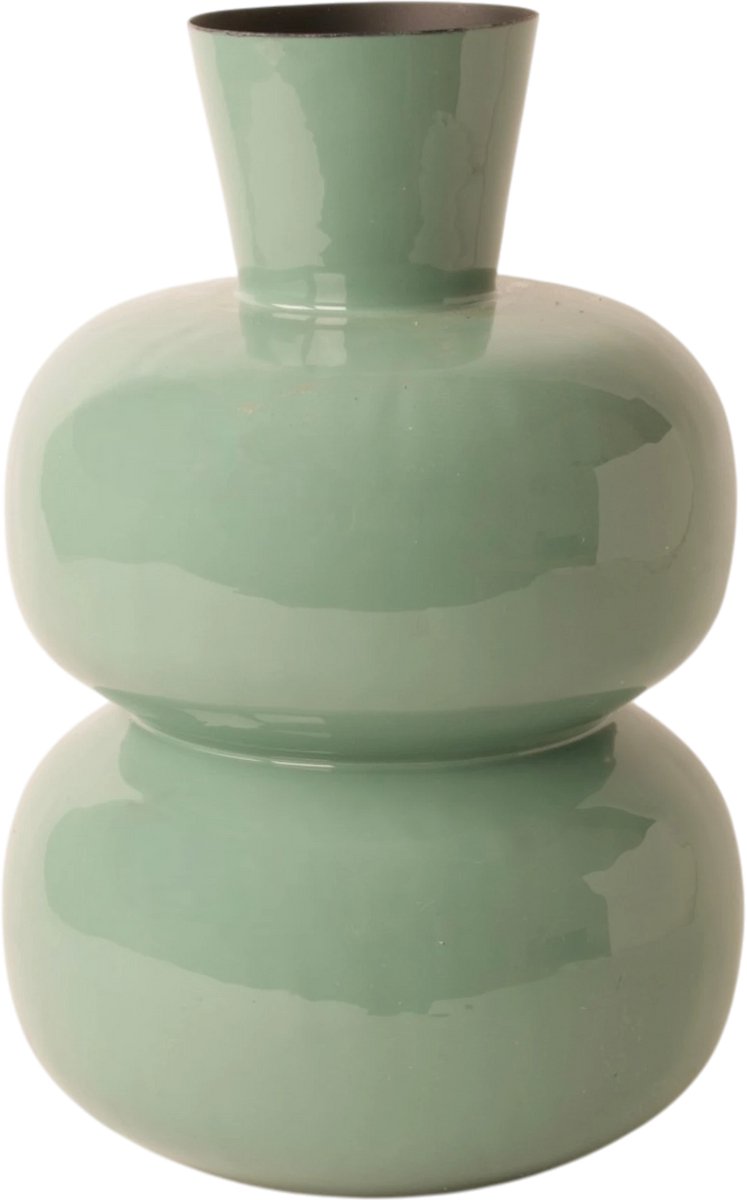 Winq Vaas Nuvina 30cm Stormy Sea-Groene Vaas-Vaas voor Bloemen-kunstbloemen