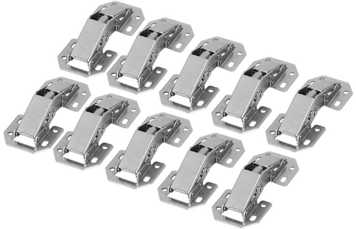 Dailygoods - Dailygoody - Kastscharnieren - Verborgen Schroefscharnier - Voorziet in zachte demping - 10 stuks - Perfect voor meubels - Ideaal voor kastdeuren en k..