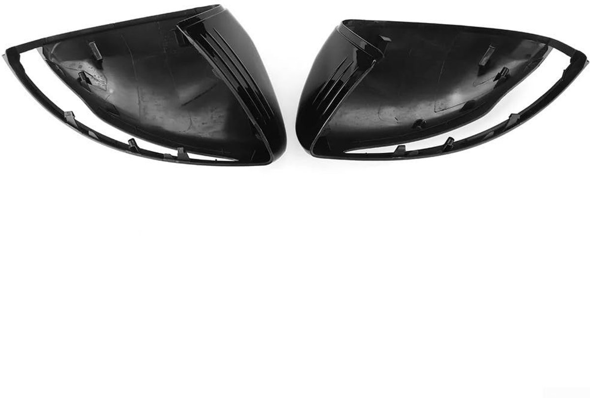 Dailygoods - Dailygoody - Spiegel Cover Cap Set - Glanzend Zwart - Stijlvolle uitstraling - Geschikt voor Mercedes C W205 E W213 X253 - Verbeter het uiterlijk