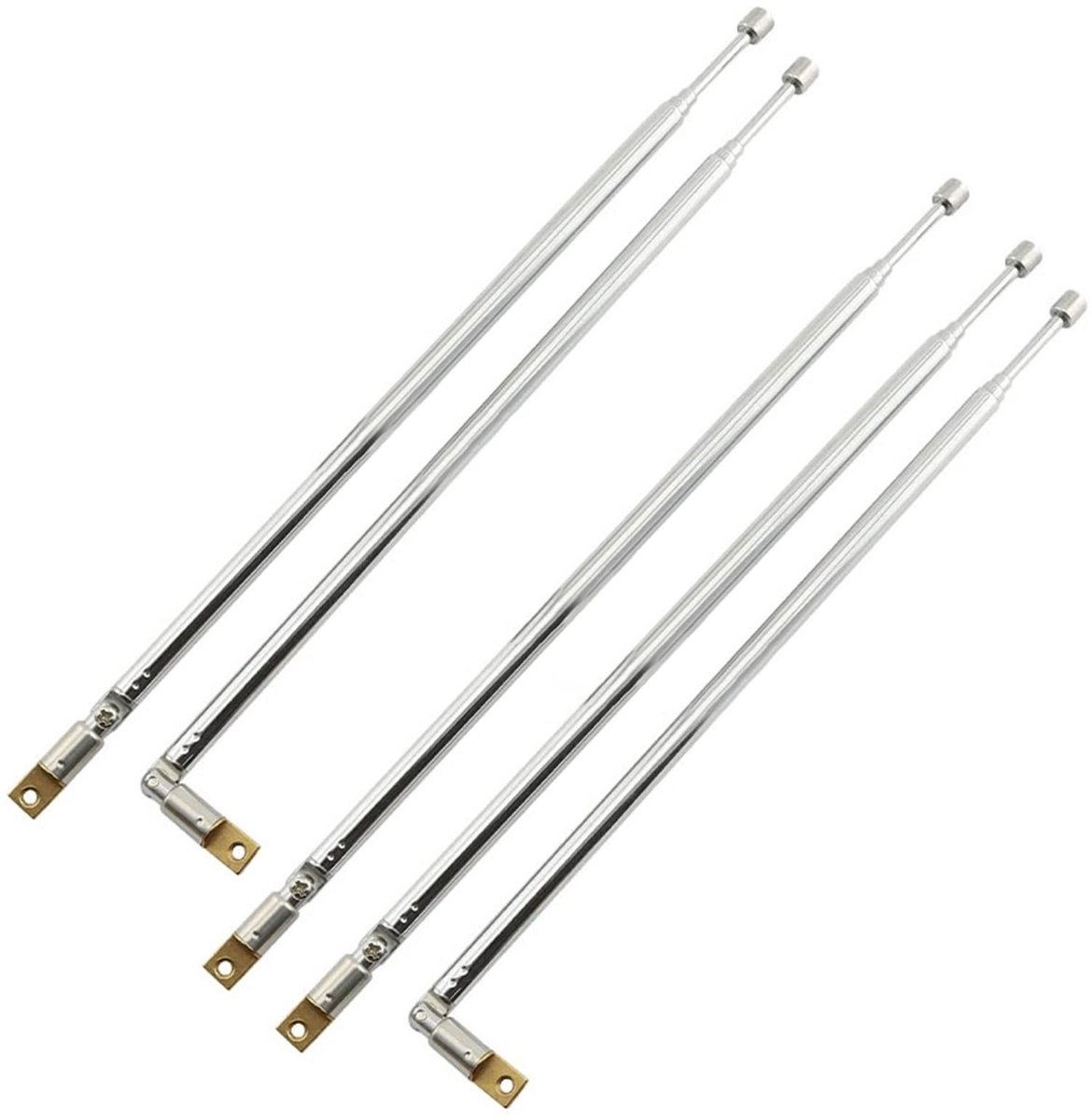 Dailygoods - Dailygoody - Vervangende FM Antenne - Telescopische Antenne - 360 ° Verstelbaar - Totale lengte 61cm - Heldere signaalontvangst - Geschikt voor r
