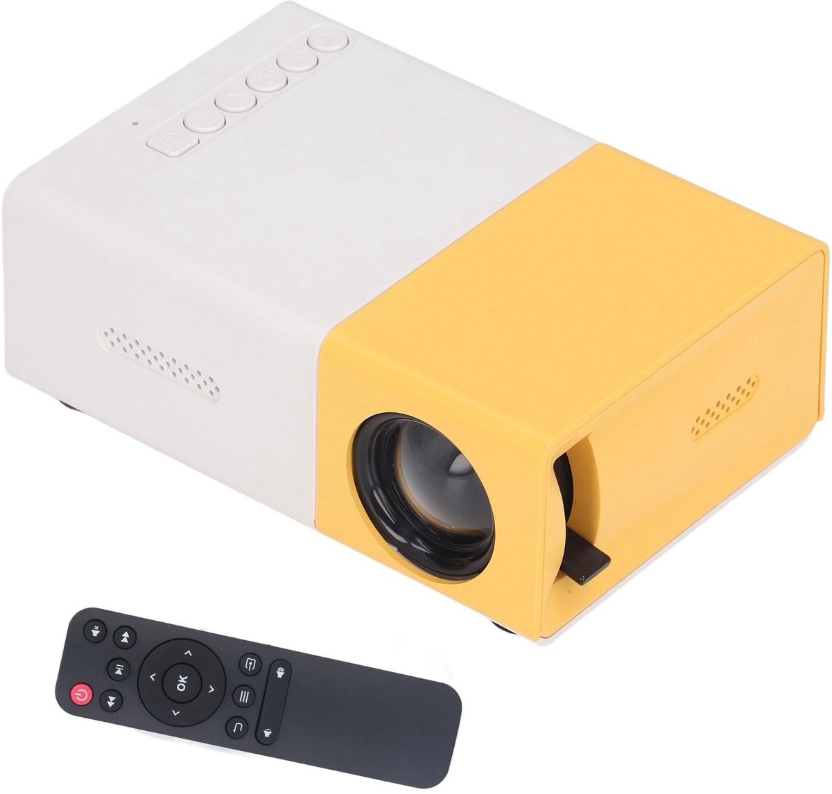 Dailygoods - Dailygoody - Miniprojector - Draagbare projector - Ideaal voor thuisbioscoop - 24 tot 60 inch - 1920 x 1080 resolutie - Geschikt voor films - Compact