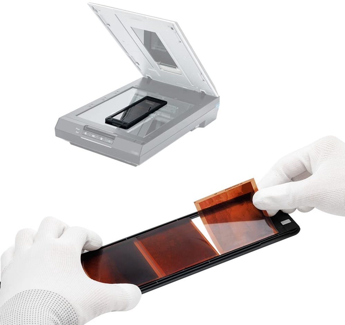 Dailygoods - Dailygoody - 120 Filmhouder - Negatieven Houder - Scannen van Middelgrote Films - 190 x 57.1mm - Magnetische Houder - Geschikt voor Flatbed Scanner