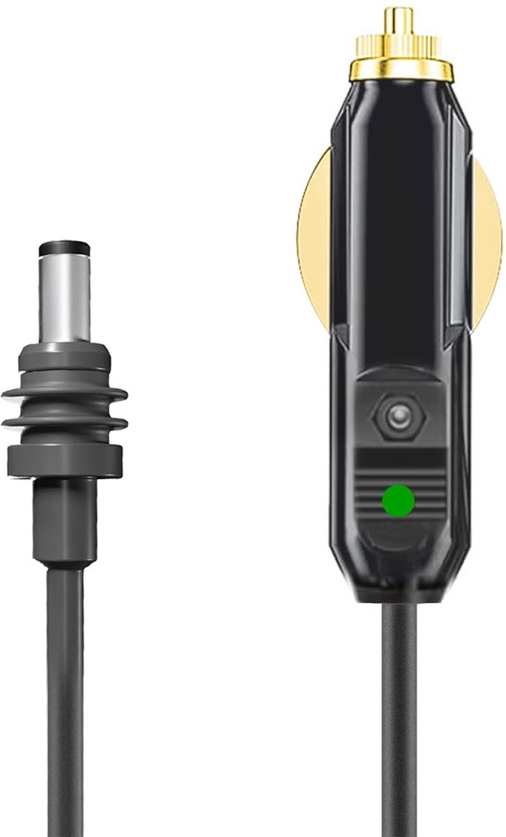 Dailygoody - DC-stroomkabel - Vervangingskabel - Waterdicht ontwerp - Grijs - Verlengaccessoire - Geschikt voor voertuigen - 10 meter